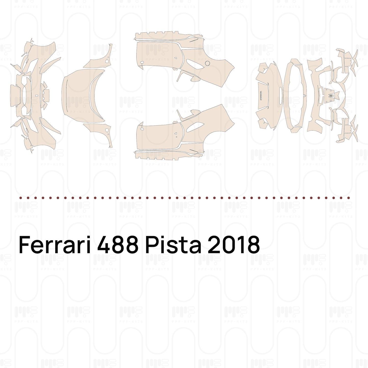 Pre-Cut PPF Ferrari 488 Pista 2018