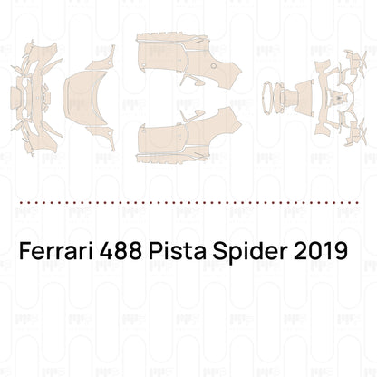 Pre-Cut PPF Ferrari 488 Pista Spider 2019