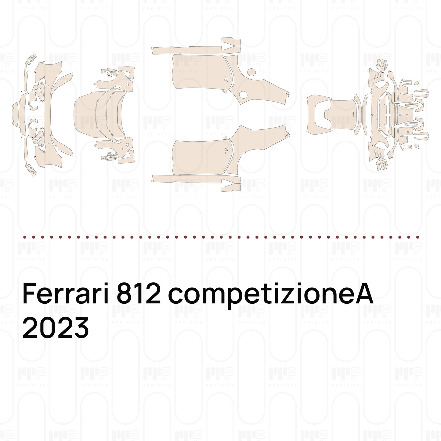 Pre-Cut PPF Ferrari 812 competizioneA 2023