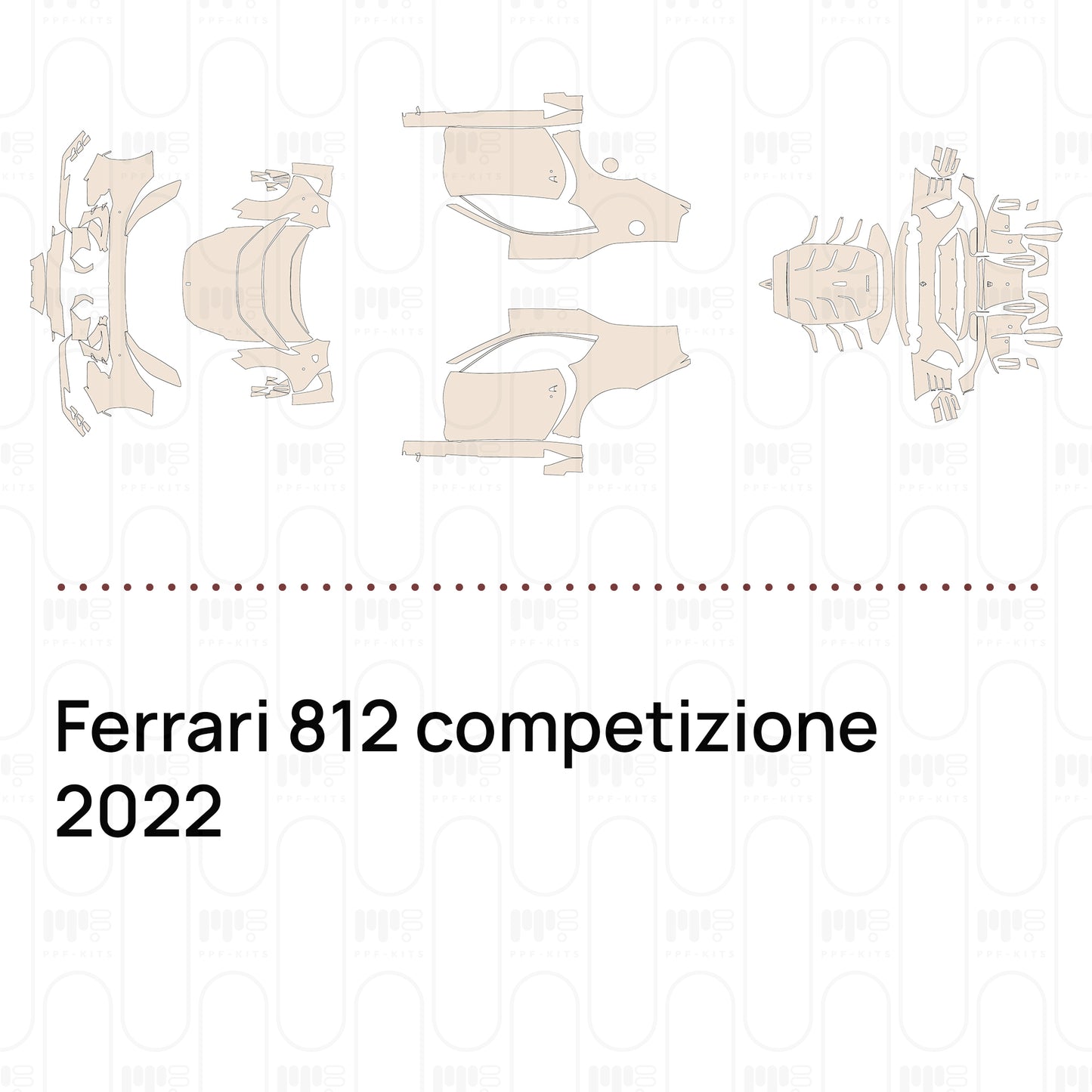 Pre-Cut PPF Ferrari 812 competizione 2022