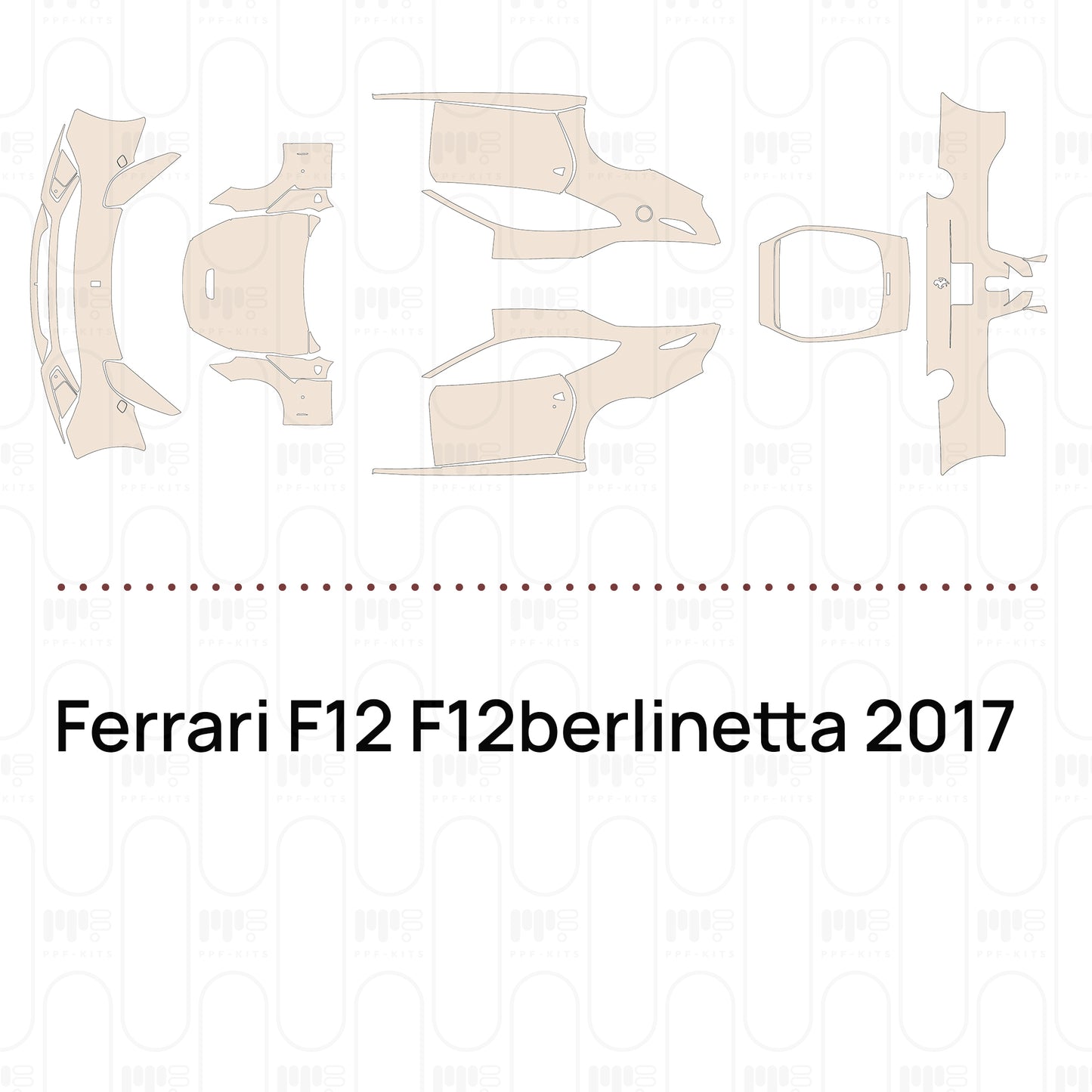 Pre-Cut PPF Ferrari F12 F12berlinetta 2017