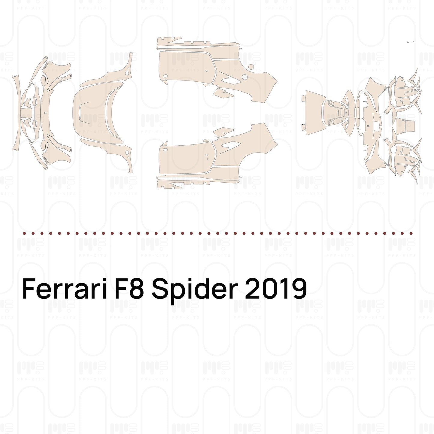 Pre-Cut PPF Ferrari F8 Spider 2019
