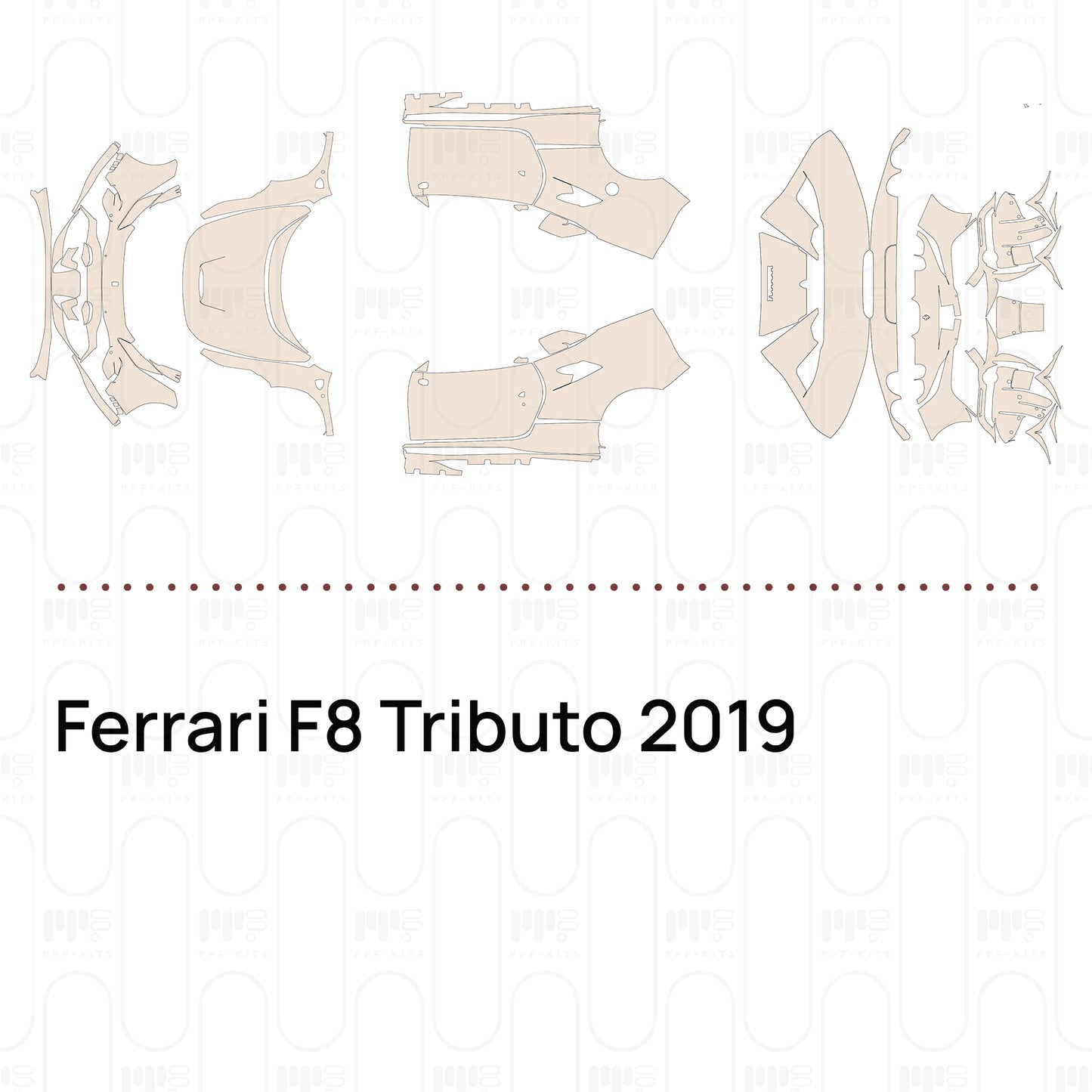 Pre-Cut PPF Ferrari F8 Tributo 2019