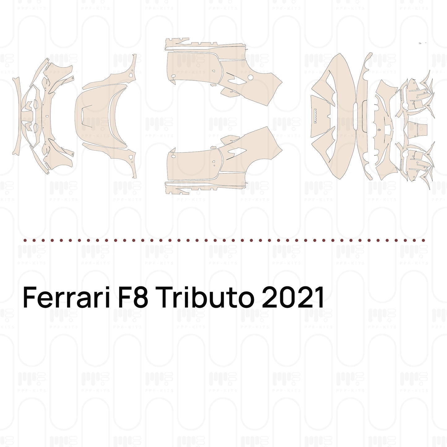 Pre-Cut PPF Ferrari F8 Tributo 2021