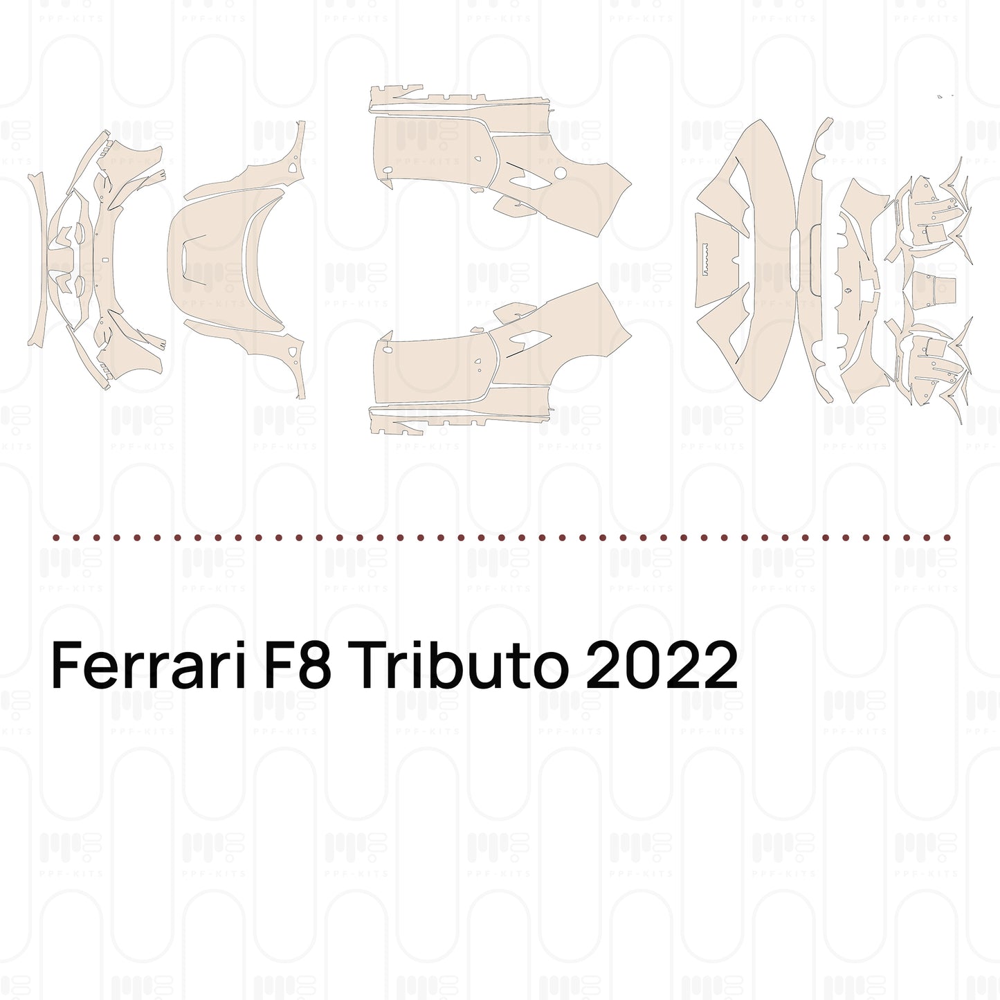 Pre-Cut PPF Ferrari F8 Tributo 2022