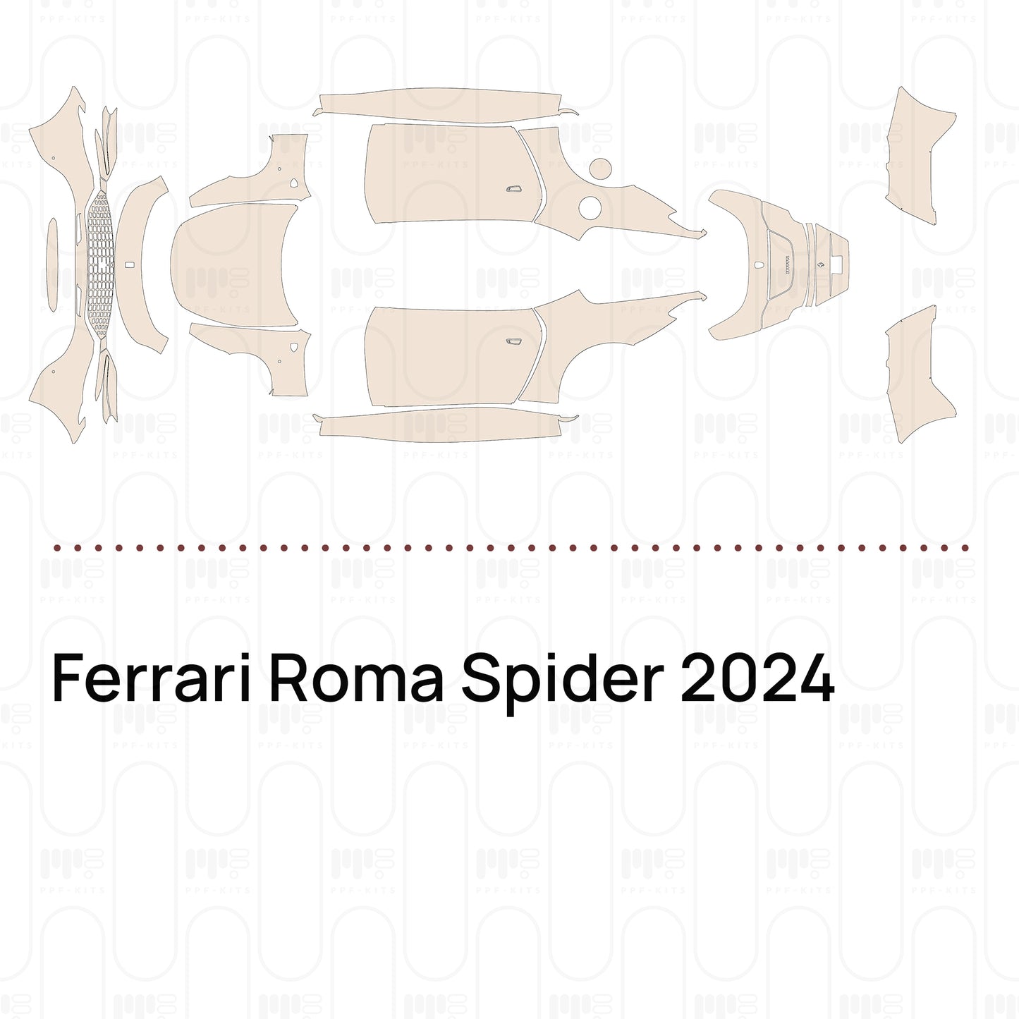 Pre-Cut PPF Ferrari Roma Spider 2024