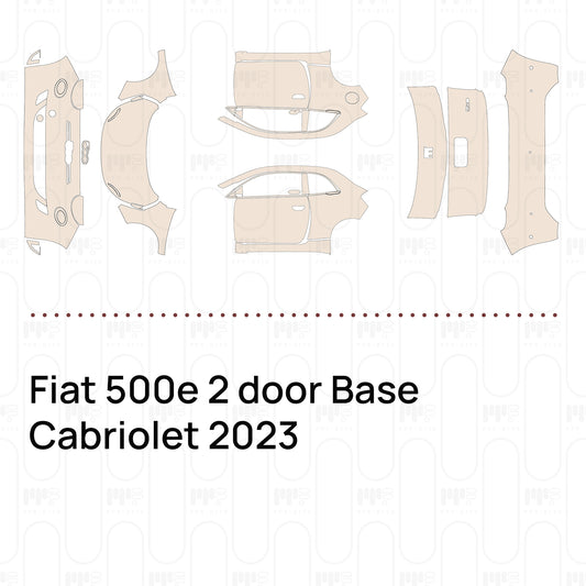 Pre-Cut PPF Fiat 500e 2 door Base Cabriolet 2023