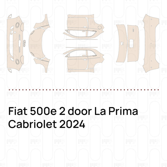 Pre-Cut PPF Fiat 500e 2 door La Prima Cabriolet 2024