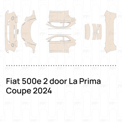 Pre-Cut PPF Fiat 500e 2 door La Prima Coupe 2024