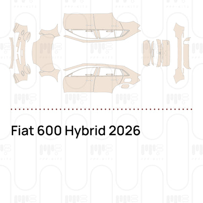 Pre-Cut PPF Fiat 600 Hybrid 2026