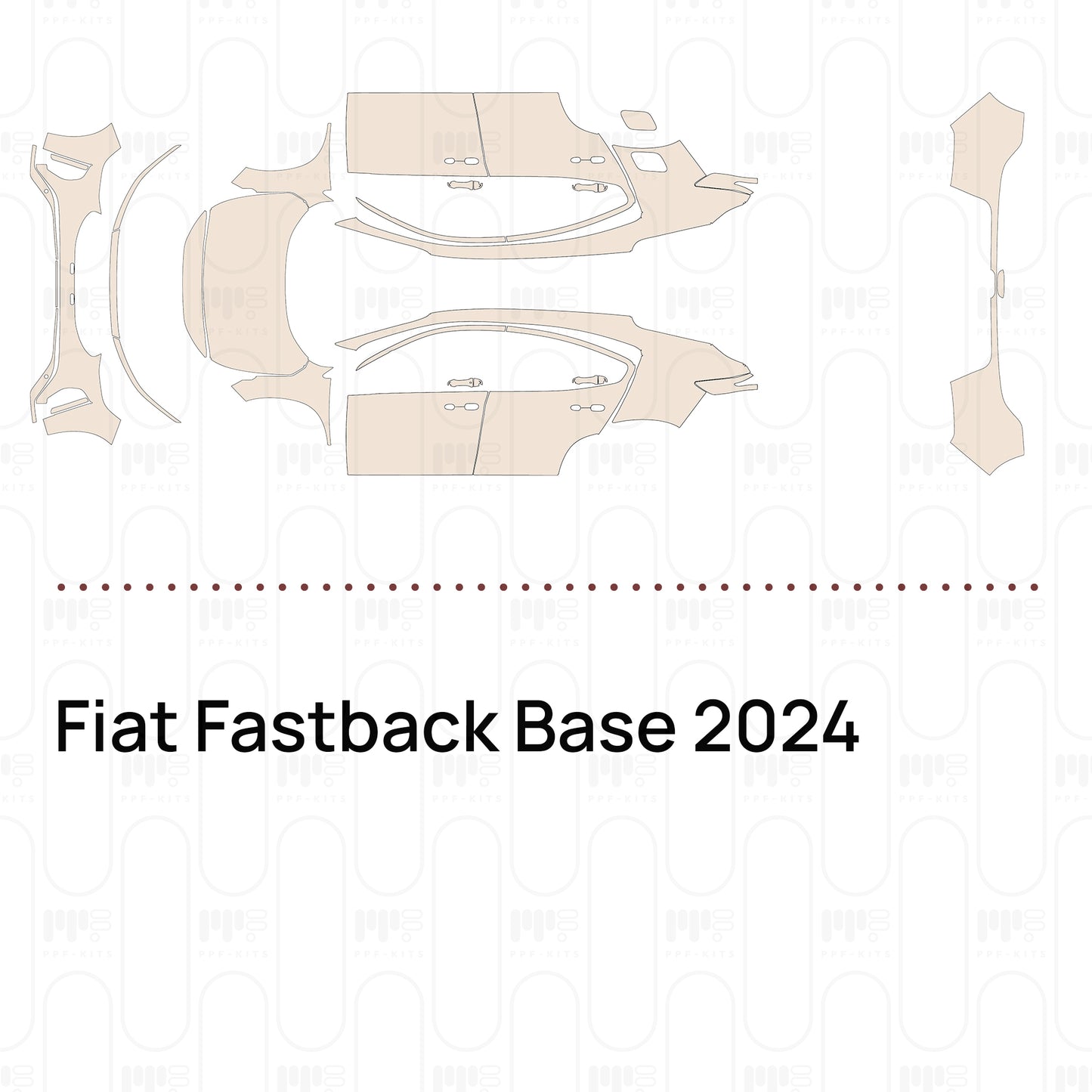 Pre-Cut PPF Fiat Fastback Base 2024