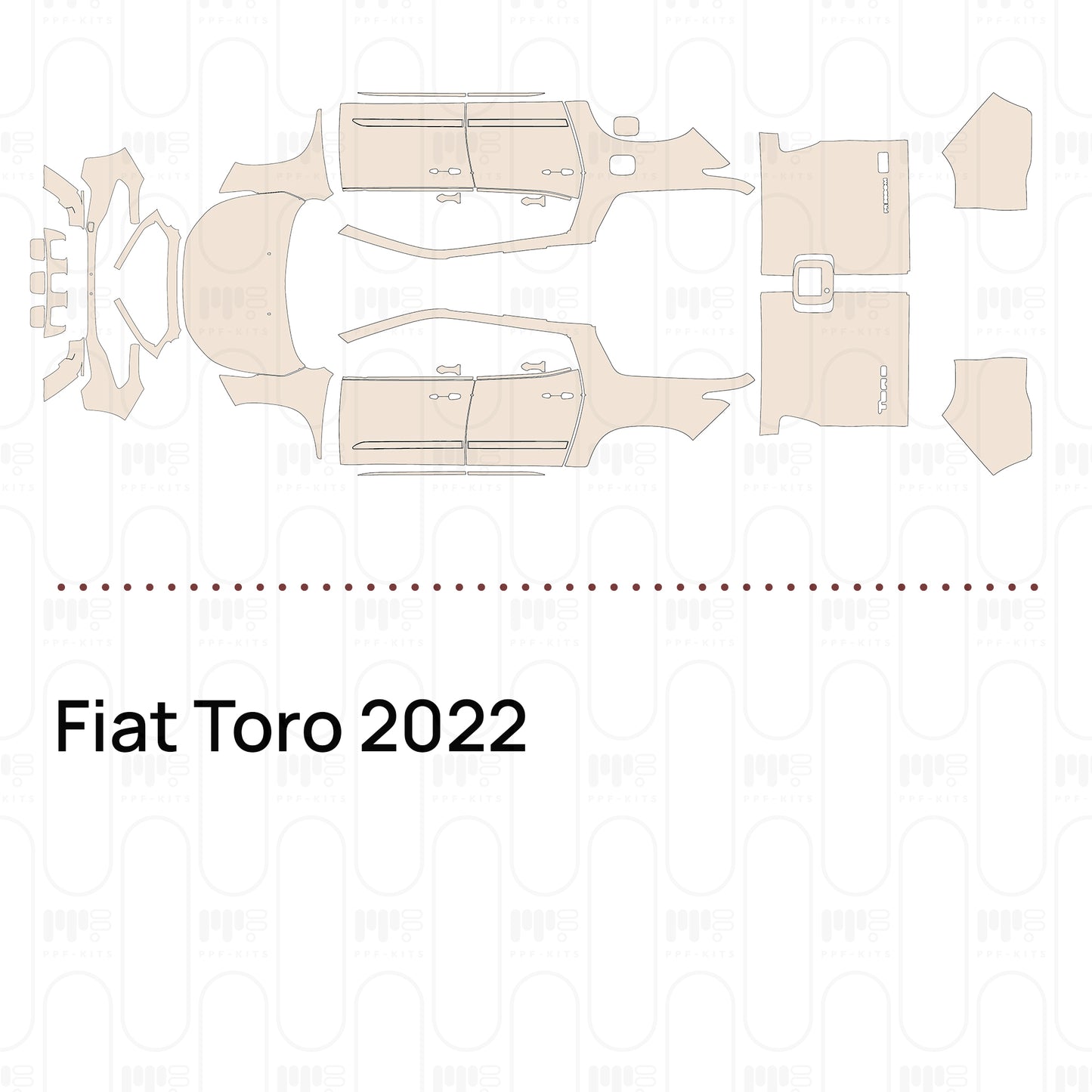 Pre-Cut PPF Fiat Toro 2022