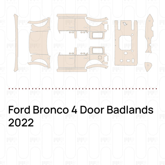 Pre-Cut PPF Ford Bronco 4 Door Badlands 2022