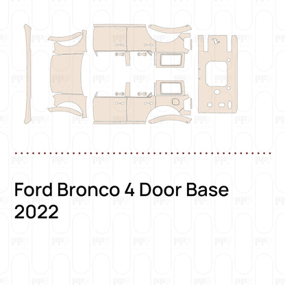 Pre-Cut PPF Ford Bronco 4 Door Base 2022