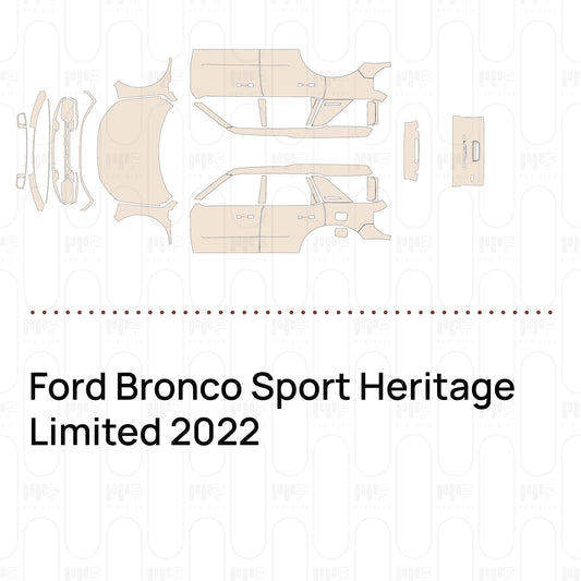 Pre-Cut PPF Ford Bronco Sport Heritage Limited 2022