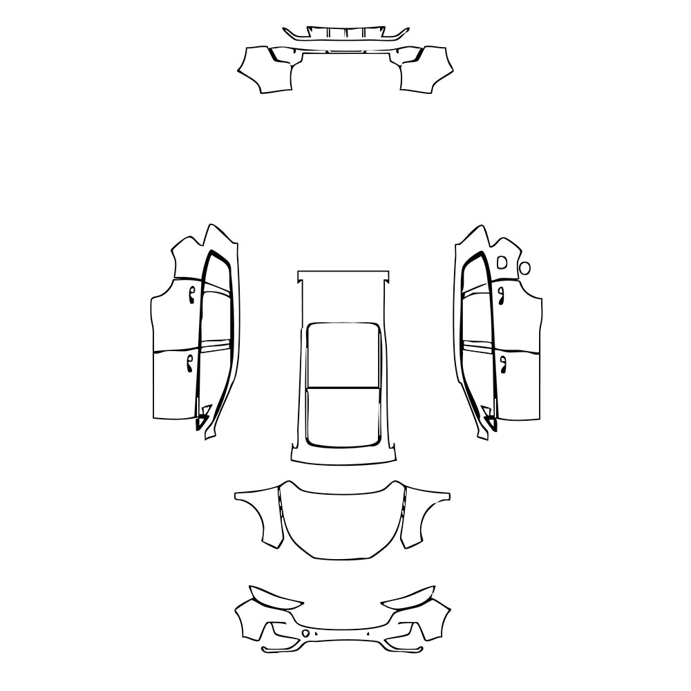 Pre-Cut PPF Ford EDGE Base 2021 - PPF-Kits
