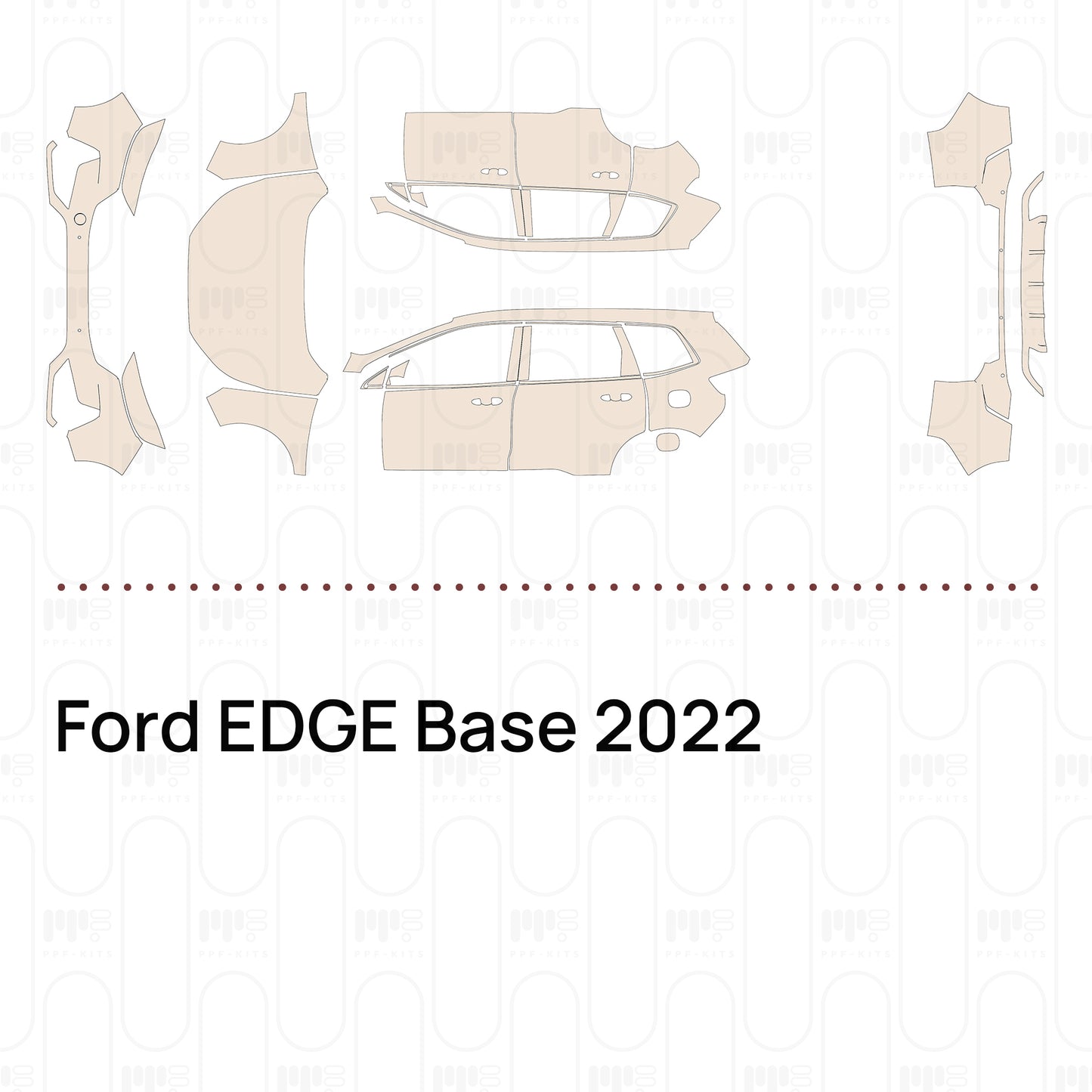 Pre-Cut PPF Ford EDGE Base 2022