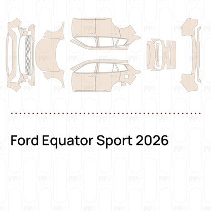 Pre-Cut PPF Ford Equator Sport 2026