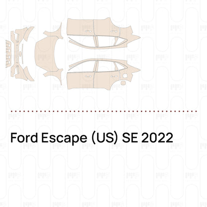 Pre-Cut PPF Ford Escape (US) SE 2022