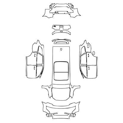 Pre-Cut PPF Ford Everest Base 2018 - PPF-Kits