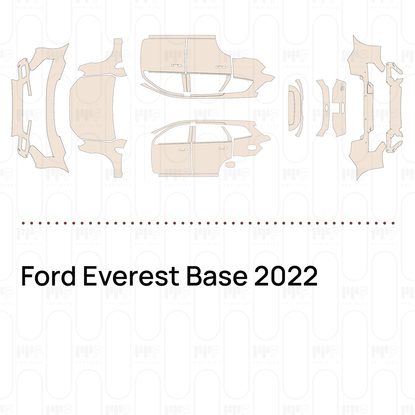 Pre-Cut PPF Ford Everest Base 2022