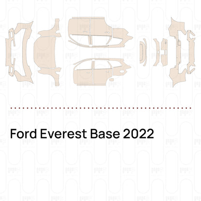 Pre-Cut PPF Ford Everest Base 2022