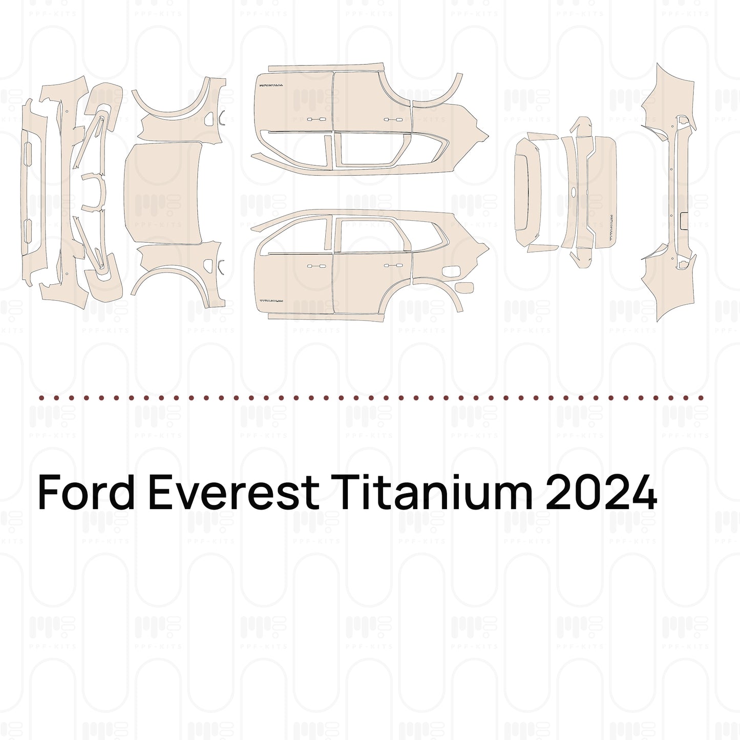 Pre-Cut PPF Ford Everest Titanium 2024