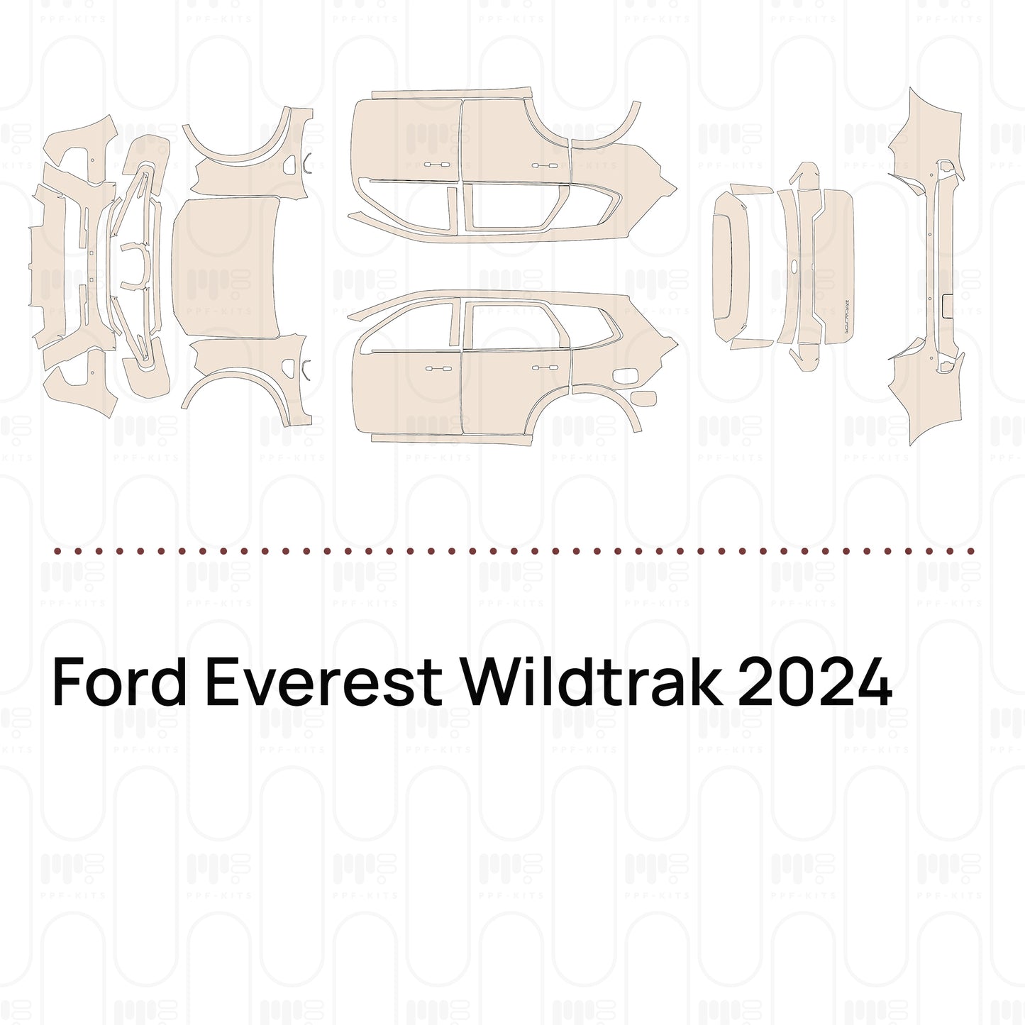 Pre-Cut PPF Ford Everest Wildtrak 2024