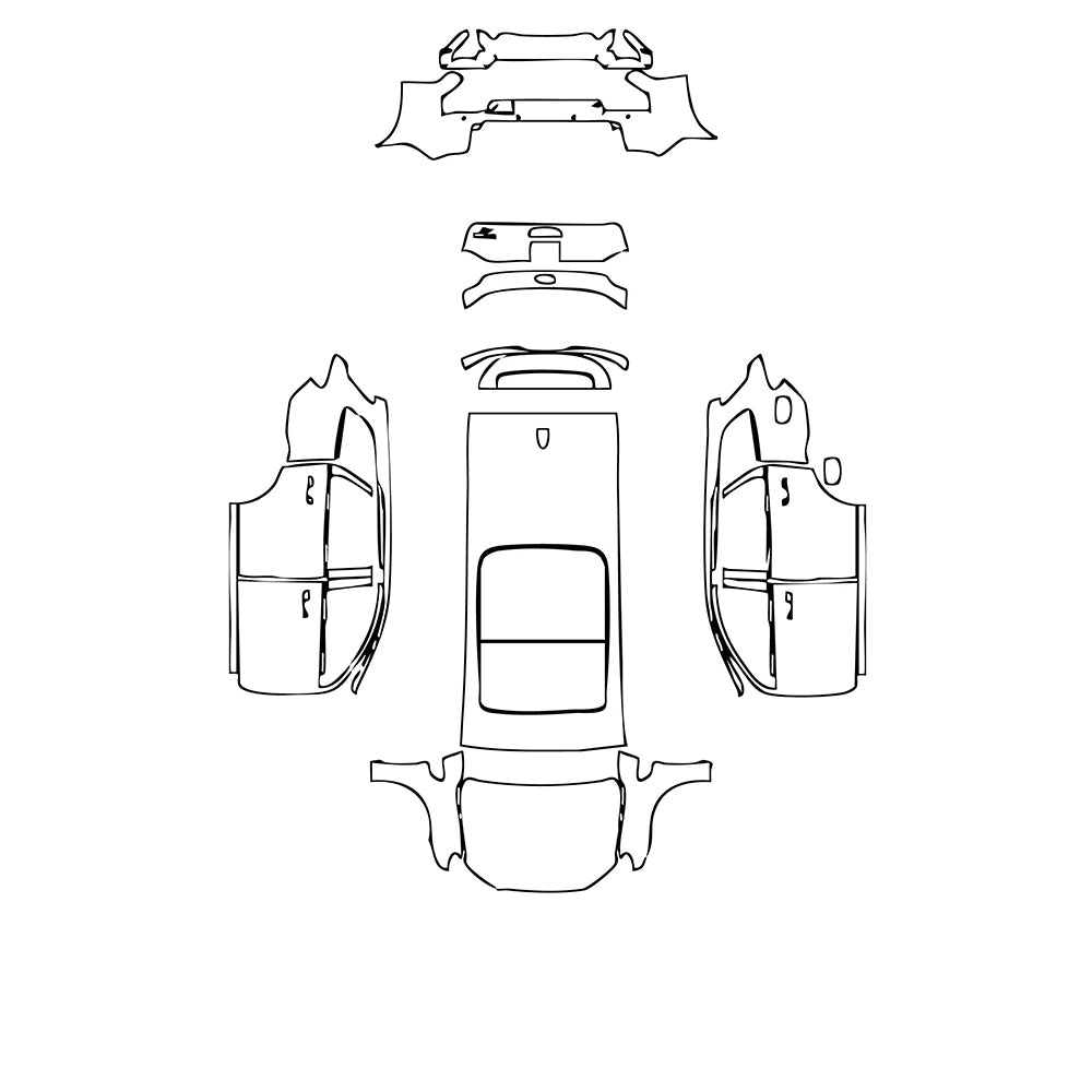 Pre-Cut PPF Ford Everest sport 2019 - PPF-Kits