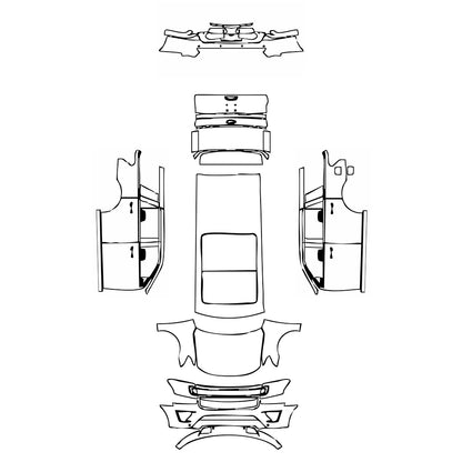 Pre-Cut PPF Ford Expedition Standard Wheelbase King Ranch 2018 - PPF-Kits