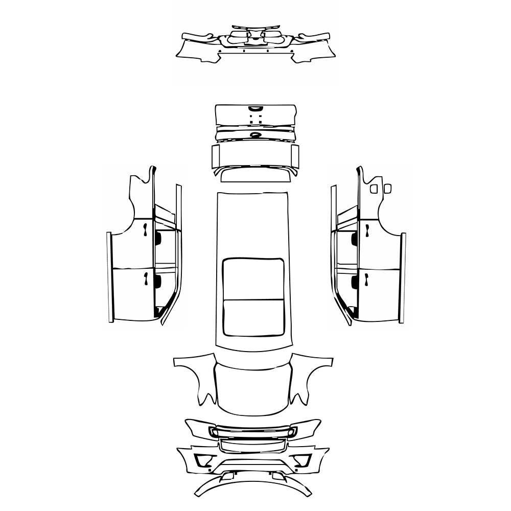 Pre-Cut PPF Ford Expedition Standard Wheelbase Platinum 2020 - PPF-Kits