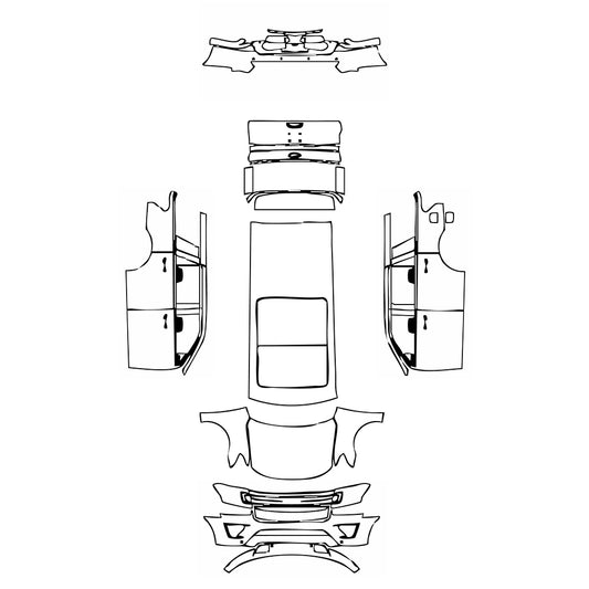 Pre-Cut PPF Ford Expedition Standard Wheelbase XLT 2019 - PPF-Kits