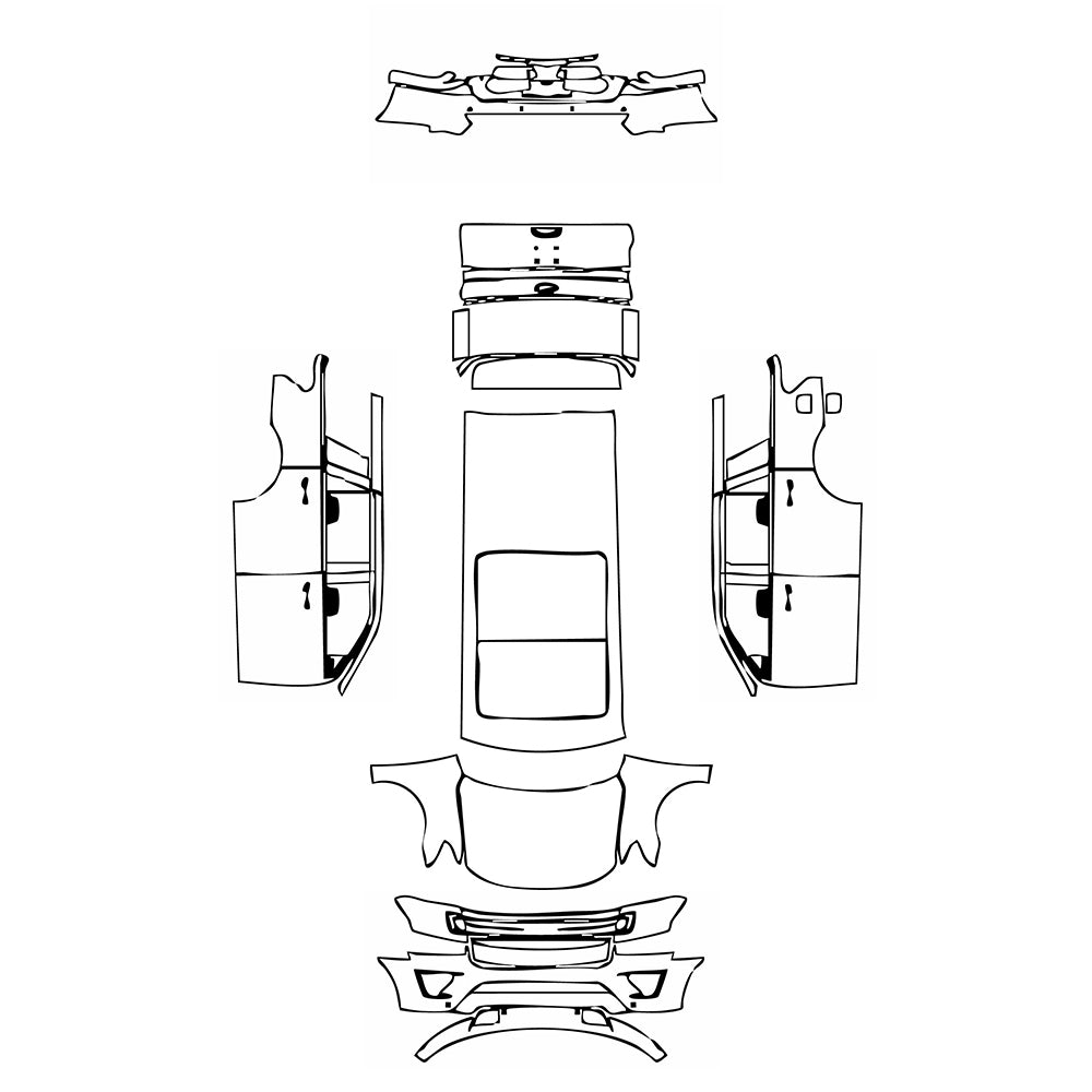 Pre-Cut PPF Ford Expedition Standard Wheelbase XLT 2020 - PPF-Kits