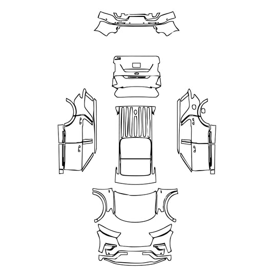 Pre-Cut PPF Ford Explorer 2020 - PPF-Kits