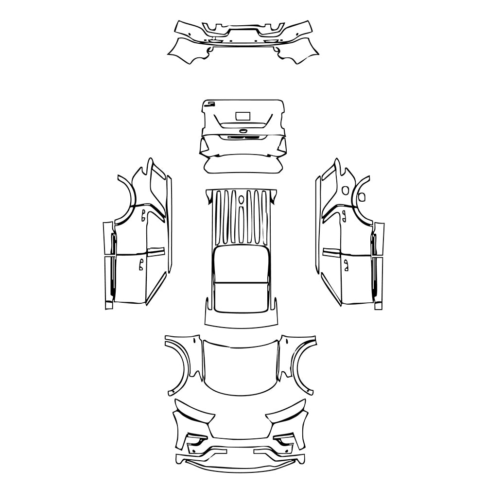Pre-Cut PPF Ford Explorer 2021 - PPF-Kits
