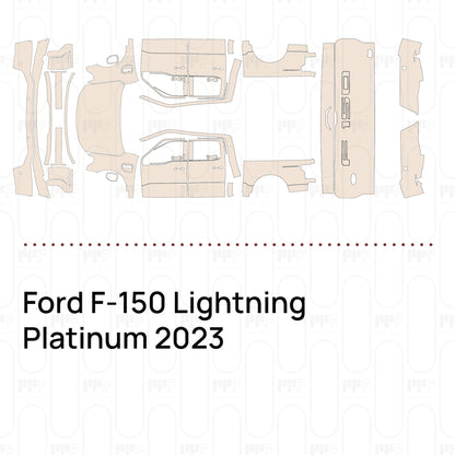 Pre-Cut PPF Ford F-150 Lightning Platinum 2023