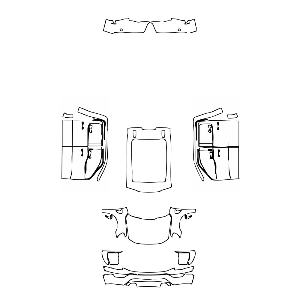 Pre-Cut PPF Ford F-150 SuperCrew Lariat 2021 - PPF-Kits