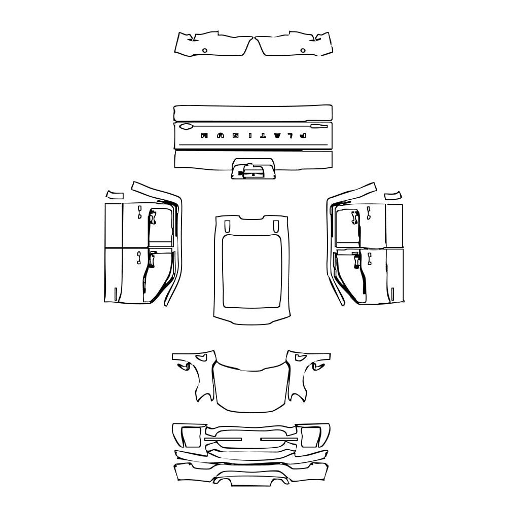 Pre-Cut PPF Ford F-150 SuperCrew Platinum 2021 - PPF-Kits
