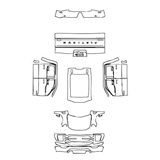Pre-Cut PPF Ford F-150 SuperCrew Platinum 2021 - PPF-Kits