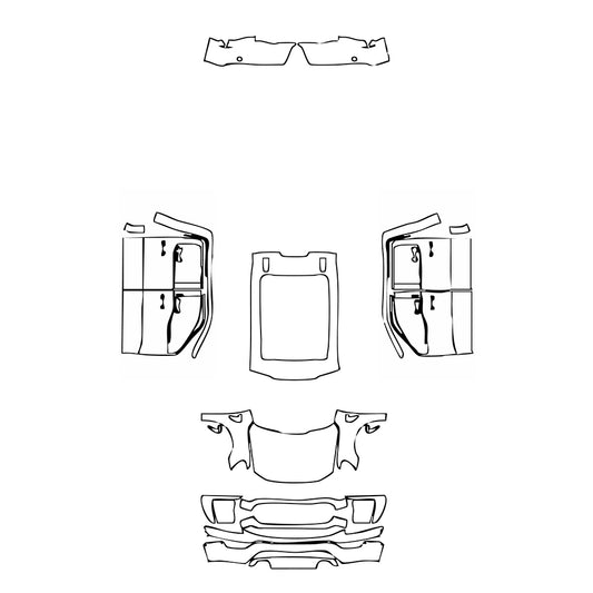 Pre-Cut PPF Ford F-150 SuperCrew XLT 2021 - PPF-Kits