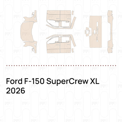 Pre-Cut PPF Ford F-150 SuperCrew XL 2026