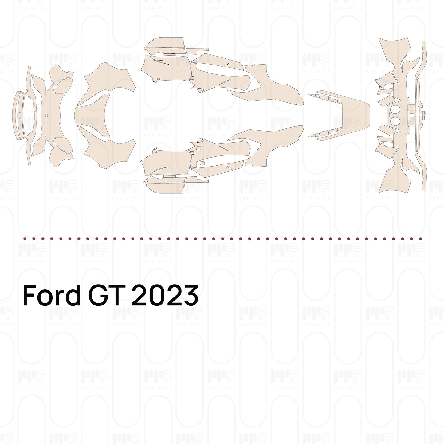 Pre-Cut PPF Ford GT 2023