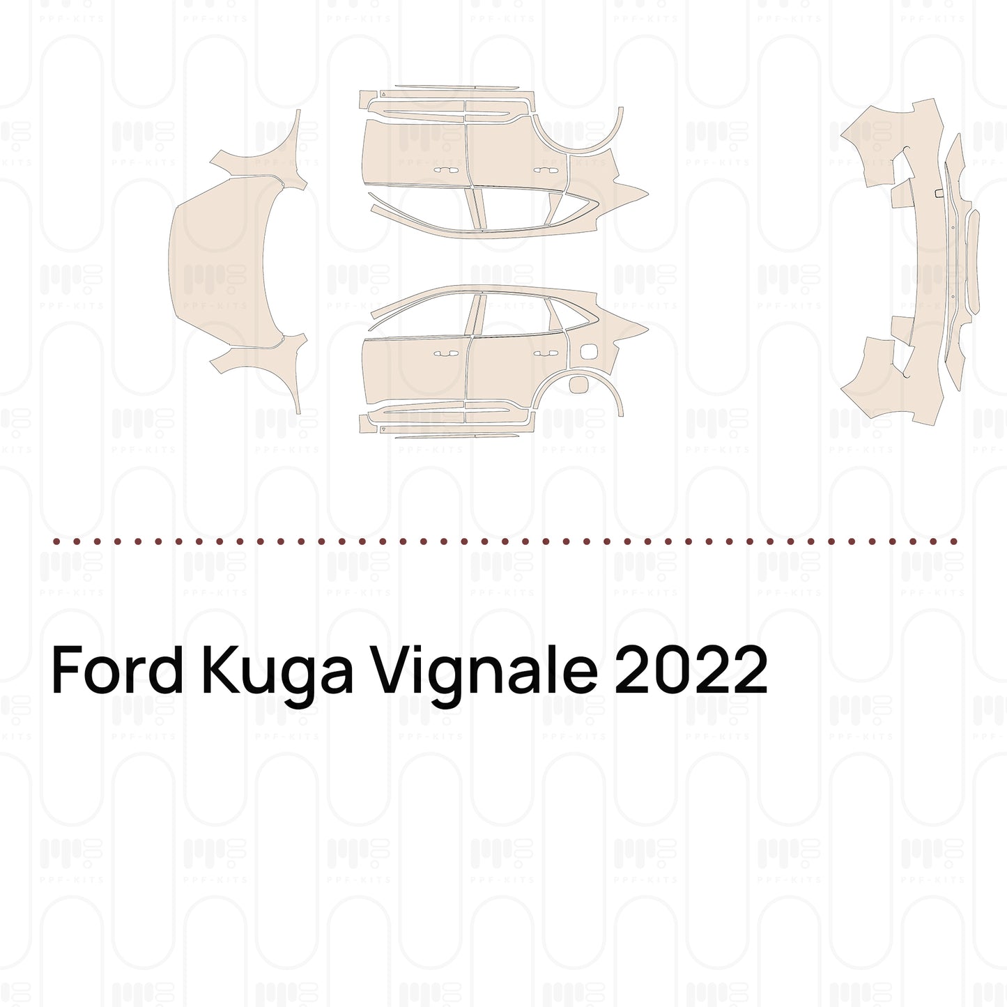 Pre-Cut PPF Ford Kuga Vignale 2022