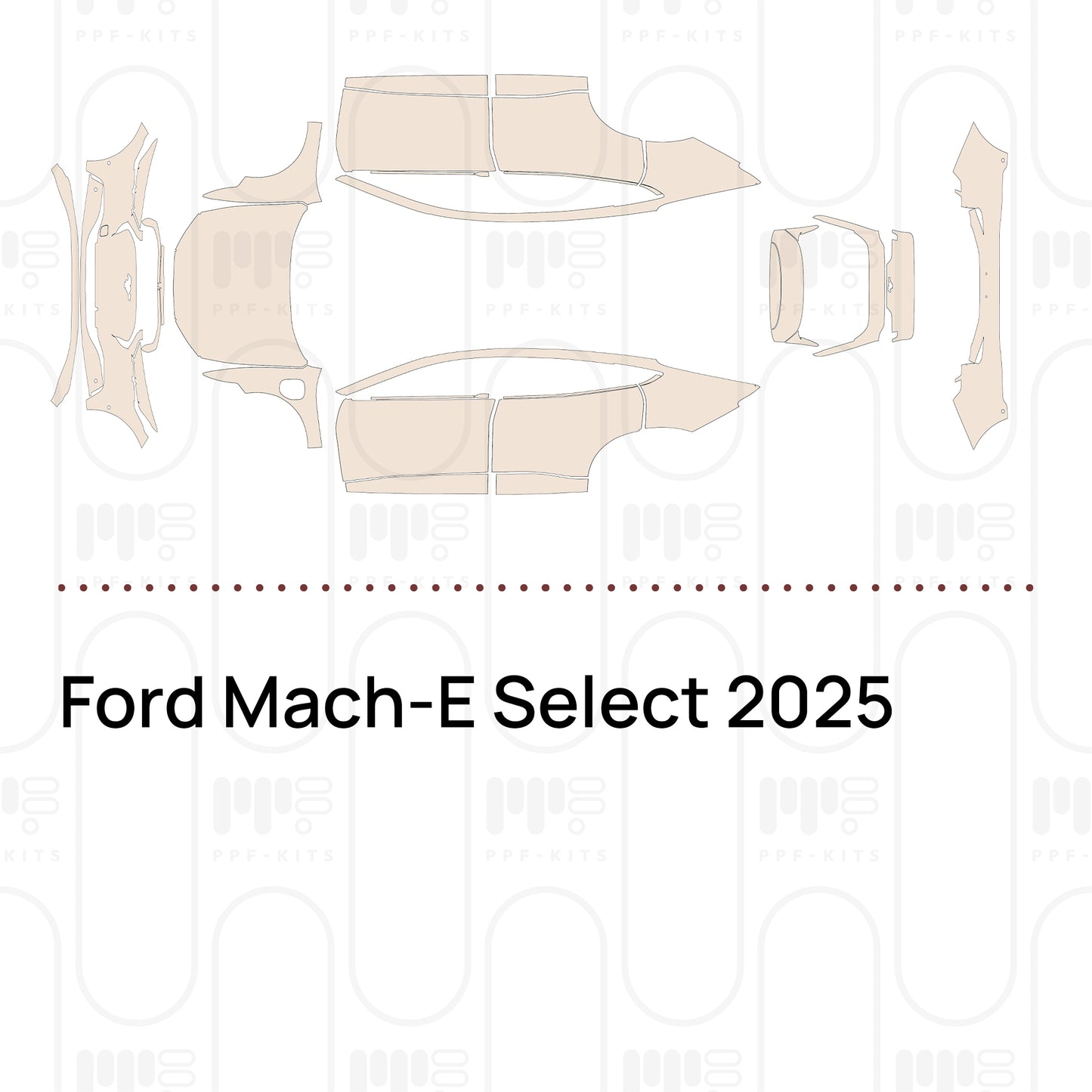 Pre-Cut PPF Ford Mach-E Select 2025