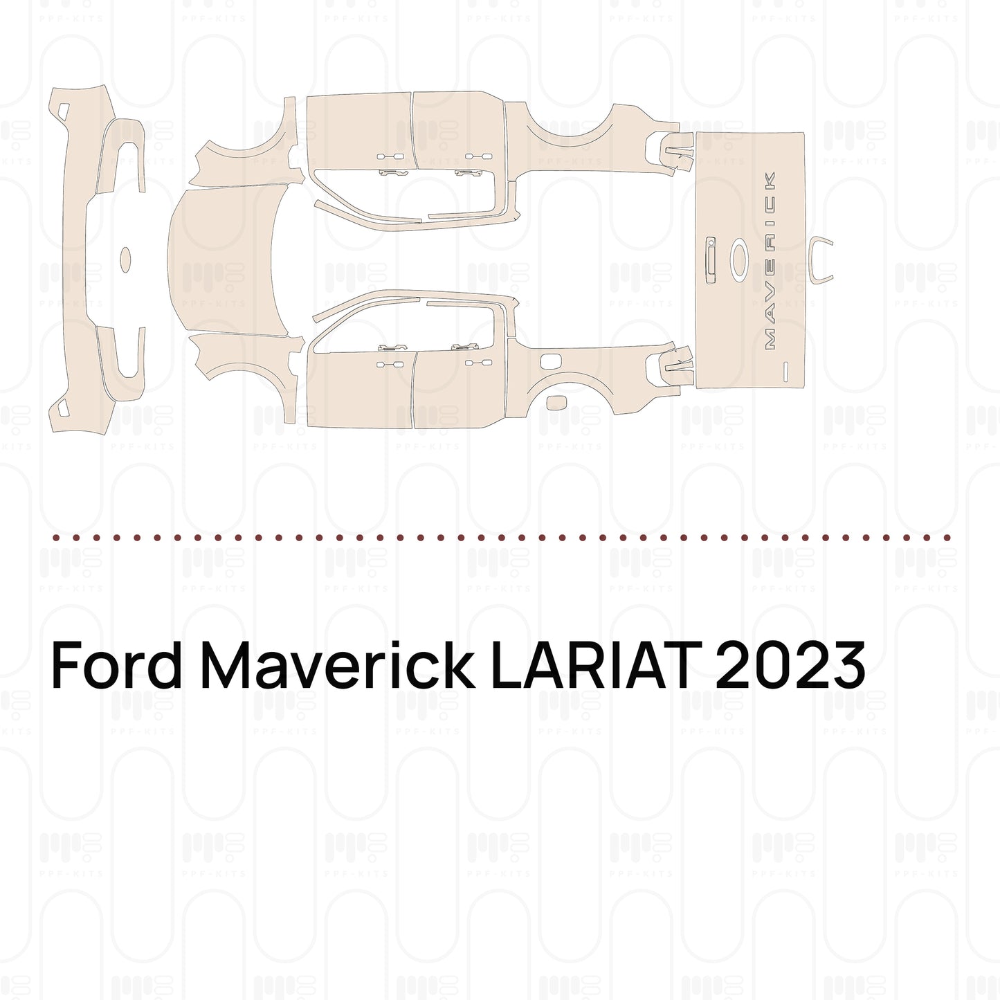 Pre-Cut PPF Ford Maverick LARIAT 2023