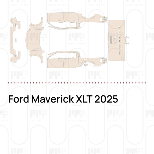 Ford Maverick XLT 2025 – Pellicola protettiva PPF pretagliata