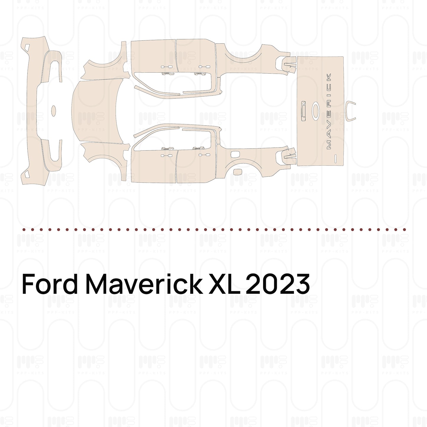 Pre-Cut PPF Ford Maverick XL 2023