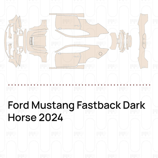 Pre-Cut PPF Ford Mustang Fastback Dark Horse 2024