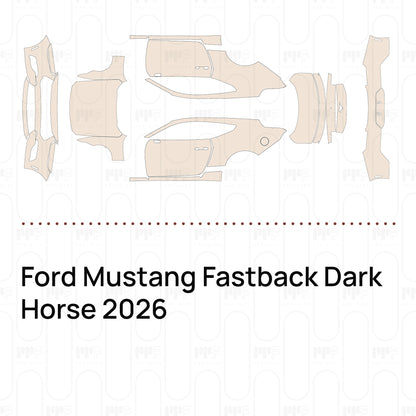 Pre-Cut PPF Ford Mustang Fastback Dark Horse 2026