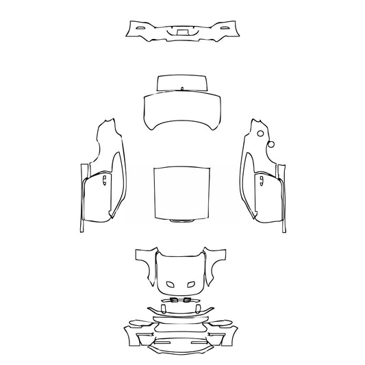 Pre-Cut PPF Ford Mustang Fastback EcoBoost 2018 - PPF-Kits